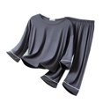 thumbnail image 2 of MIASHUI Ensemble de Pyjama T-Shirt à Manches Courtes et Pantalon pour Garçons, Décontracté, Gris Foncé, 3-4 Ans, 2 of 3