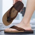 thumbnail image 2 of Wyzesi Slippers for Men Indoor and Outdoor with Arch Support foreign Trade Flip Flops for Men Beach Slippers for Men Summer Non External Wearing with Toe Winter Slippers for Men, 2 of 5