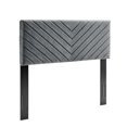thumbnail image 1 of Modway Alyson Angular Channel Tufted Performance Velvet Full/Queen Headboard in Charcoal, 1 of 2
