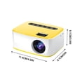 thumbnail image 2 of Dvkptbk T20 Mini Projecteur LED Portable Lecteur Vidéo Cinéma Miniature Projection HD 1080P, 2 of 8