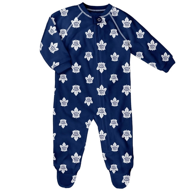 Barboteuse Raglan à Imprimé du Logo Maple Leafs de Toronto pour Nouveau-Né - Taille 6-9 Mois
