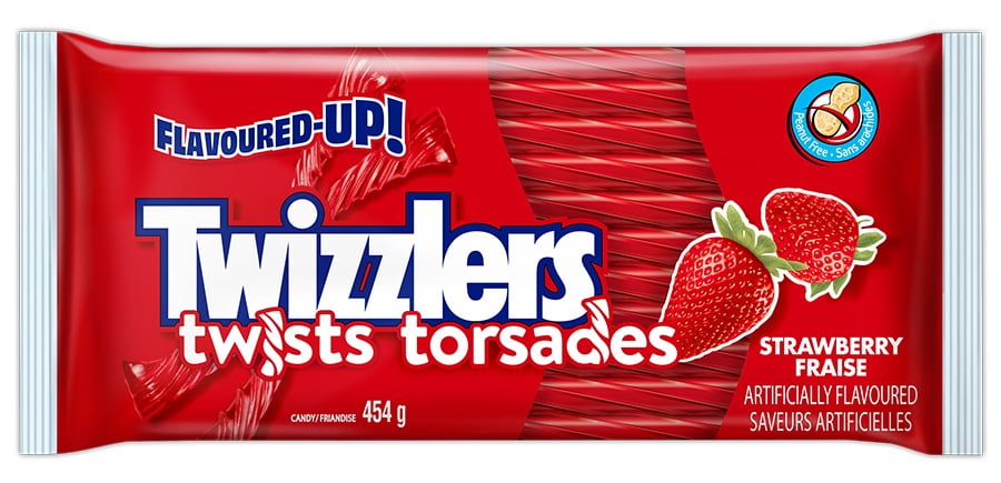 TWIZZLERS Strawberry Twists Candy, 454g