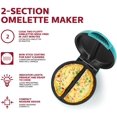 thumbnail image 3 of Holstein Housewares Machine à Omelette, Sarcelle/acier Inoxydable, 3 of 5
