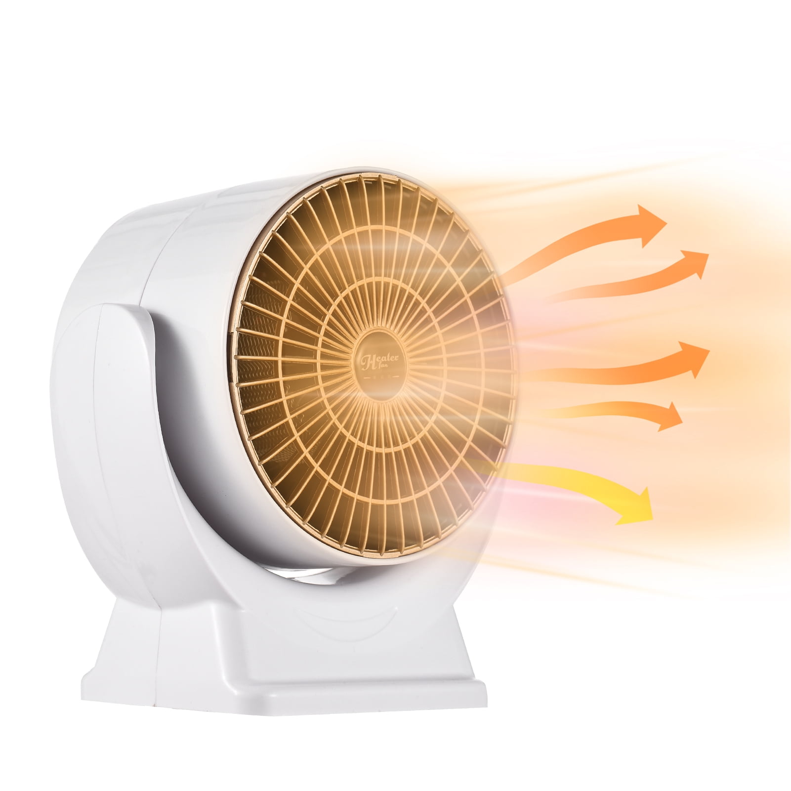 Labymos Fan Heater 800W Electric Heater Energy-Saving Desktop Space Heater Air Circulation Function Overheating and