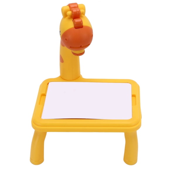 Projector Painting Board, Creativity Plastic LED Drawing Table Smooth Edge for Early Learning Art S Yellow