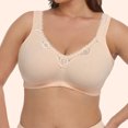 thumbnail image 4 of XZNGL Womens Large Breathable, Sweat-Absorbing, Collated, Lace, Pure Cotton Comfortable Bra, 4 of 5