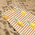 thumbnail image 4 of Boho Microfiber Beach Towel Sand Free,Quick Dry Absorbent Soft Pool Swim Travel Towels,Blue Stripe Oversized Beach Accessories Packable Essentials Stuff Gifts for Adult,Lounge Chair Cover 27x59", 4 of 9