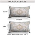 thumbnail image 2 of Light Green Boho Throw Pillow Covers Set of 2 Monaco Rug Carpet Double Sided Pattern Cotton Soft Pillow Case Cushion Cover Pillowcase for Garden Couch Sofa Bed Decorative 12x20 inch, 2 of 5