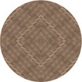 thumbnail image 1 of Ahgly Company Tapis Rond Lavable en Machine Intérieur Transitionnel Brun Sépia, 3 Pieds Rond, 1 of 7