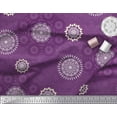 thumbnail image 3 of Soimoi Poly Georgette Fabric Mandala Ethnic Decor Fabric Printed Yard 52 Inch Wide, 3 of 3