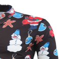 thumbnail image 4 of Men‘s Christmas Dress Shirts Fun Printed Long Sleeve Regular Fit Button Down Shirts Light Blue M, 4 of 8