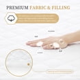 thumbnail image 4 of Quilted Fitted Full Mattress Pad Cover, Waterproof Mattress Protector, Deep Pocket Elastic Fits Up to 18", Breathable Soft Alternative Filling Mattress Pad, 4 of 7