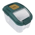 thumbnail image 2 of Contenant de Rangement pour Aliments, Bac de Rangement Polyvalent Épais en PP pour Riz avec Rouleau pour Noix pour la Maison pour Farine Blanc,Vert, 2 of 8