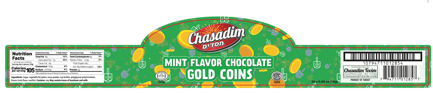 Chasadim Choco Coins Mint Jar