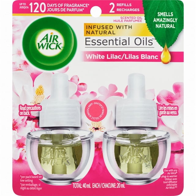Plug-in Air Freshener, Scented Oil Refills, Magnolia & Cherry Blossom, 2 Refills