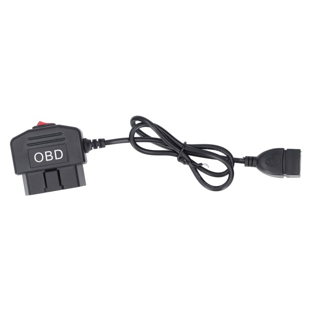 OBD Charger, Automatic Power Failure Low Voltage Protection OBD Power Adapter Cable 24 Hours Monitoring For Dash Camera DVR
