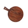 thumbnail image 4 of IH Casa Decor Acacia Wood Round Serving Tray With Handle, 4 of 4