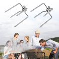 thumbnail image 2 of Barbecue Grill Rotisserie Spit Chicken Forks - 2PCS Multifonctionnel en Acier Inoxydable Barbecue Fourchette Grill Fourche Rôti Spit Fourchettes Poulet Grill Barbecue Accessoires, 2 of 11