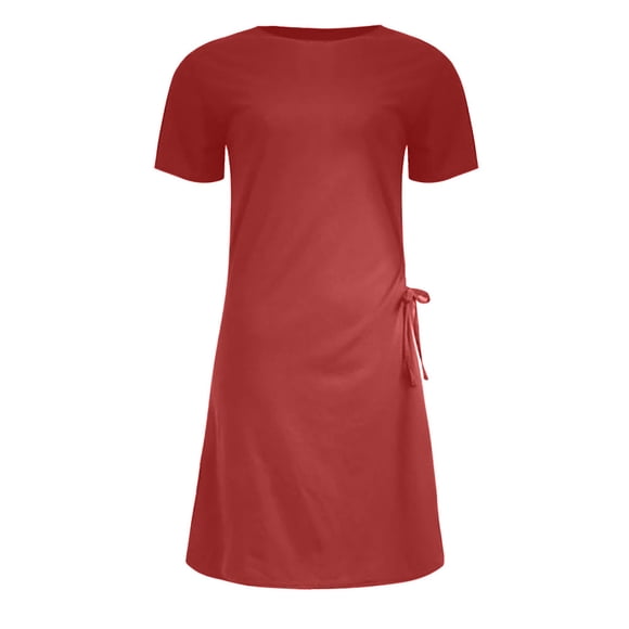 Gspmoly Robes Décontractées pour Femmes, Robe Moulante Aguichant pour Femmes à la Mode Robe Décontractée Design Plissé Robes d'Été pour Femmes Articles en Liquidation