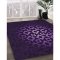 thumbnail image 3 of Ahgly Company Machine Washable Indoor Rectangle Transitional Deep Purple Area Rugs, 8' x 12', 3 of 7