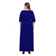 thumbnail image 2 of U.Vomade Robe d'Été pour Femme Grande Taille, Couleur Unie, Manches Courtes, Col Rond, Robe Décontractée, 2 of 7