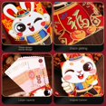 thumbnail image 1 of 6pcs Red Envelopes Spring Festival Gifts Bags Packets Chinese New Year Packet Money Greetings Paper Cute Pouch Envelope Packing Cartoon Lucky NO3, 1 of 9