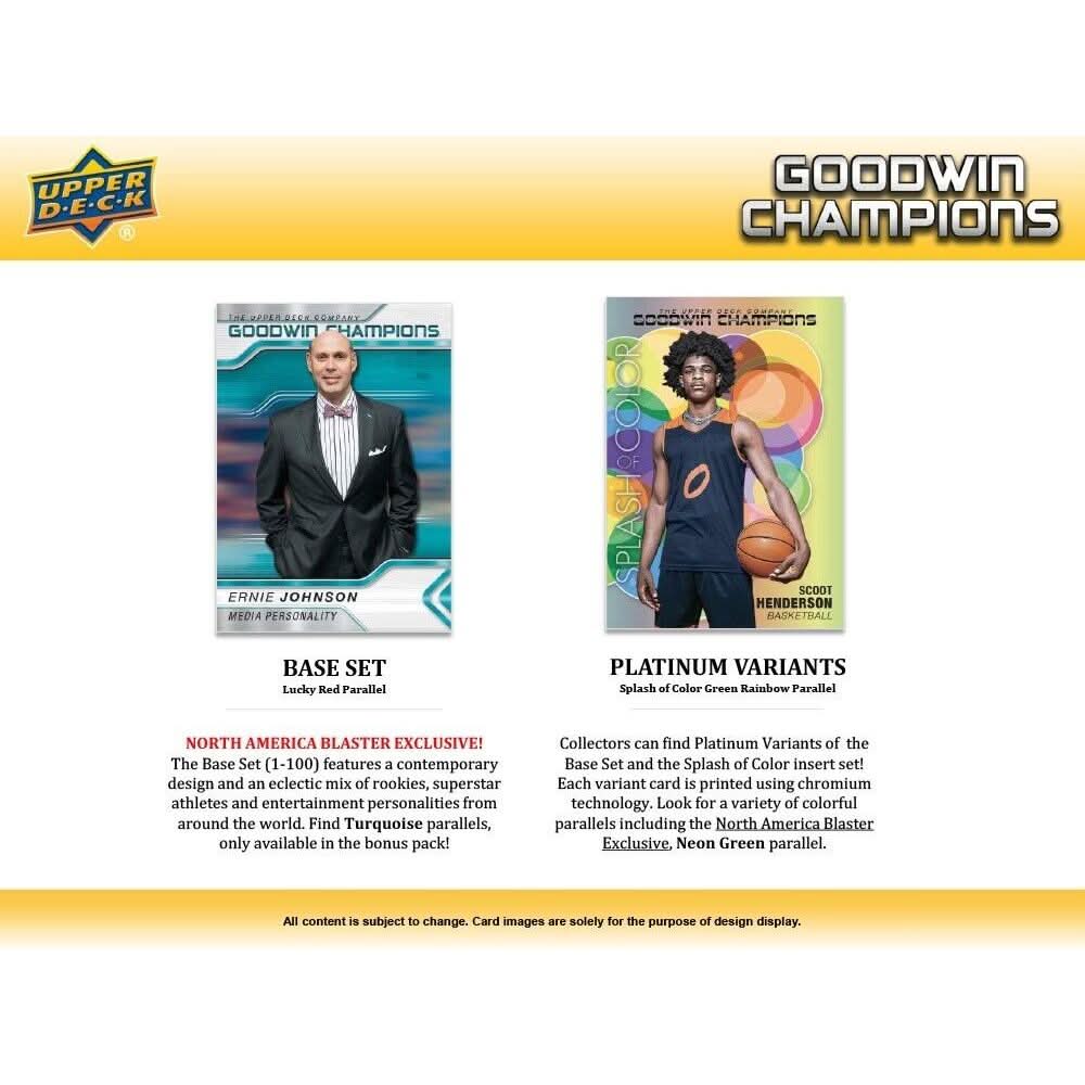 23 UPPER DECK GOODWIN CHAMPIONS VALUE BOX