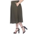 thumbnail image 2 of White Mark Jupe Midi Évasée Tasmin pour Femmes, 2 of 6