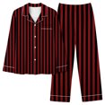 thumbnail image 2 of Generic Women's Home Pocket Printed Pajama Set for Daily Home Wear Red 8(L), 2 of 7
