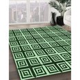 thumbnail image 3 of Ahgly Tapis d'Intérieur Lavable en Machine Carré Vert Clair Transitionnel, 7 Pieds Carré, 3 of 7