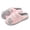 Pink, variant on 1 Pair Women Slippers Cartoon Animal Pattern Winter Breathable Anti Skid Slippers for Home