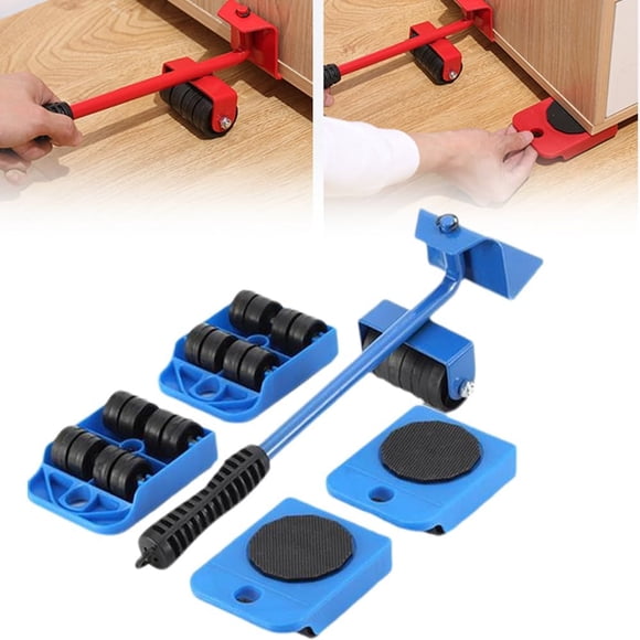 Birdeem Furniture Lifters, 4 Wheel Dolly with Wheels, Adjustable Height Moving Tool for Heavy Furniture, Carpet Slider for Easy Moving