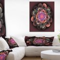 thumbnail image 1 of Perfect Fractal Flower in Dark Brown - Floral Canvas Art Print, 1 of 3