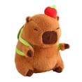thumbnail image 3 of HILABEE Capybara Toy Cute Capybara Stuffed Animal 30cm Comfortable Kids Room Decor turtle dark brown, 3 of 9