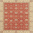 thumbnail image 1 of Ahgly Company Tapis d'Intérieur Carrés Abstraits Rouges Orientaux, 4 Pieds Carré, 1 of 6