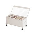 thumbnail image 2 of TopLLC Under Bed Storage With Wheels Larger Under Bed Storage Containers With Clear Lids Under Bed Shoe Organizer Rolling Under Bed Storage Drawers For Shoes Clothes Underbed Storage Basket, 2 of 5