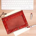 thumbnail image 4 of Birdeem Pencil Bags with Zipper, Large Pencil Pouch, Three-Hole Pencil Case Zipper Transparent Document Storage Bag Detachable Folder Large Capacity Pencil Case, Zipper Pencil Case, 4 of 6