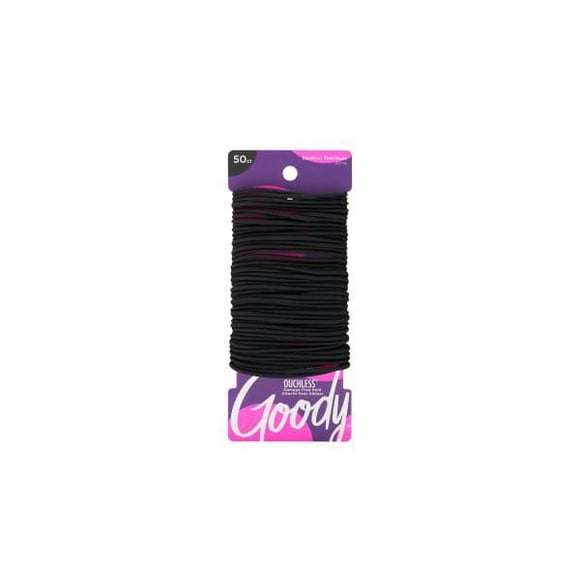 Goody Ouchless Large Thin Black - 50 Ct