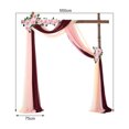 thumbnail image 4 of LCXmlly Roasting Pan Wedding Arch Drape Fabric Long 3 Panels Wide Sheer Wrinkle Free Soft Party Backdrop Drapery, 4 of 6