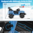 thumbnail image 4 of Gymax Camion-Auto pour Enfants 12 V avec Télécommande, Roues à Bande de Roulement, 3 Vitesses, Lumières DEL, 4 of 10