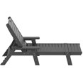 thumbnail image 3 of Bayport Ensemble de 3 Pcs de Chaises Longues/table Inclinables en Plastique HDPE pour Extérieur Gris, 3 of 5