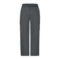 thumbnail image 4 of Children's Solid Color Stretch-Belt Work Pants with Pockets, Medium Size Casual Baggy Pants, Adult Version, 4 of 8