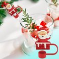 thumbnail image 3 of Couvercle de Paille de Noël Couvercle de Tasse 10mm Accessoire de Rouleau Réutilisable Bouchon de Paille Embout de Paille, 3 of 5