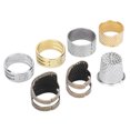 thumbnail image 4 of Sewing Thimbles For Fingers, Adjustable Thimble Fingertip Protector Sewing Thimble Ring, For Embroidery,DIY Handwork Hand Sewing,Needlework Sewing Supplies, 4 of 8