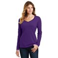 thumbnail image 1 of Port & Company ®  Ladies Long Sleeve Fan Favorite V-Neck Tee. Lpc450vls 4Xl Team Purple, 1 of 4