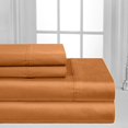 thumbnail image 2 of HLONK Fresh Linen 1200 Thread Count California King Size Deep Pocket Solid Cotton Sheet Set (California King, 2 of 3