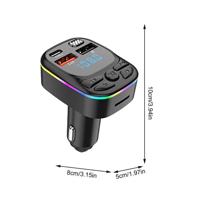 5.0 Car Bluetooths FM Transmitter Wireless LED Display Auto MP3 Player Dual USB Ports Phone Charger For Car Radio Music Adapter