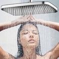 thumbnail image 4 of Douche de Tête Pressurisée à Jet par le Haut, Pommeau de Douche Pluie à Haute Pression Combiné, Pommeau de Douche à Grand Effet Pluie Facile à Installer avec 3 Modes de Jet d'Eau, Pommeau de Douche Double Ajustable avec Buses Anti-Obstruction, 4 of 6