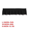 thumbnail image 3 of Solid Color Elastic Bed Skirt | Stretch Wraparound Fit | Soft Durable Fabric | Machine Washable | Hides Underbed Storage | Multiple Sizes for Queen, King, Twin | 1 Piece Bed Apron, 3 of 9