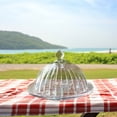 thumbnail image 4 of Clear Glass Cake Display Dome With Lid and Base for Showcasing Desserts and Pastries, 4 of 5